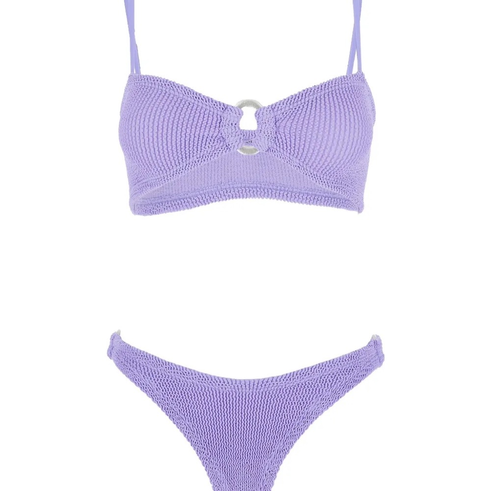 Hunza G Lilac Knit Bikini